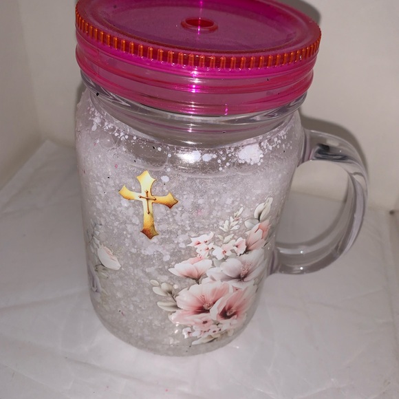 Girl Baptism SnowGlobe Mug - Picture 2 of 2